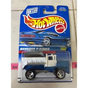 Hot Wheels Oshkosh P Series Collector 765‎ Die Cast Toy Truck Blue White